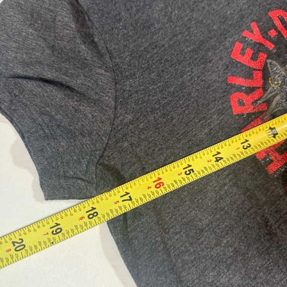 Harley-Davidson Rare Glitter Gray and Red Super Fast San Juan T - Picture 4 of 9